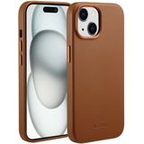 Accezz MagSafe Leather Backcover voor de iPhone 15 - Sienna Brown