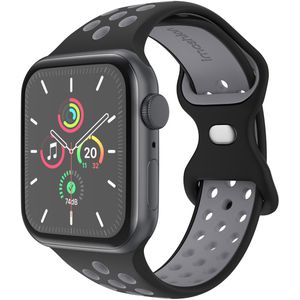 iMoshion Sport⁺ bandje voor de Apple Watch Series 1-9 / SE - 38/40/41 mm - Maat S/M - Black & Anthracite