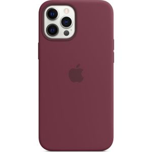 Apple Silicone Backcover MagSafe voor de iPhone 12 Pro Max - Plum