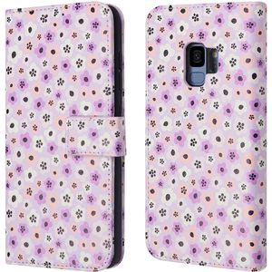 iMoshion Design Bookcase voor de Samsung Galaxy S9 - Purple Flowers