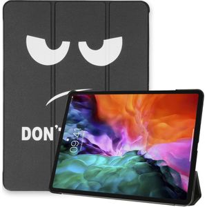 iMoshion Design Trifold Bookcase voor de iPad Pro 12.9 (2020) / iPad Pro 12.9 (2018) - Don't touch