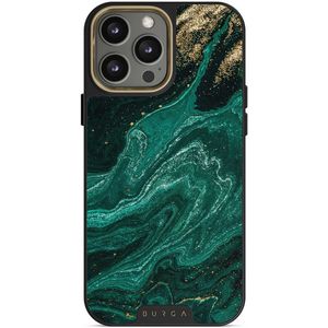 Burga Elite Gold Backcover voor de iPhone 14 Pro - Emerald Pool