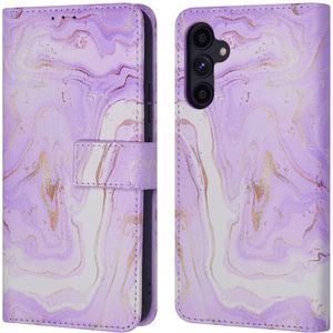 iMoshion Design Bookcase voor de Samsung Galaxy A34 (5G) - Purple Marble