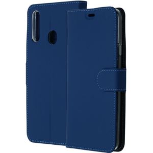 Accezz Wallet Softcase Bookcase voor de Samsung Galaxy A20s - Donkerblauw