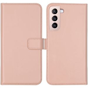 Selencia Echt Lederen Bookcase voor de Samsung Galaxy S22 Plus - Dusty Pink