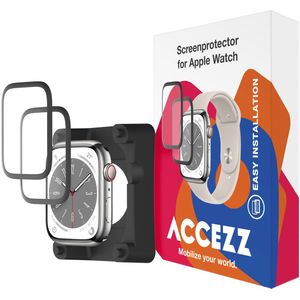 Accezz 2x Screenprotector met applicator voor de Apple Watch Series 7-9 - 45 mm