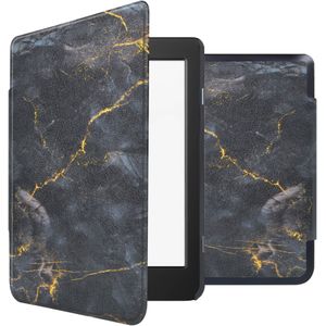 iMoshion Design Slim Hard Case Sleepcover voor de Kobo Nia - Black Marble