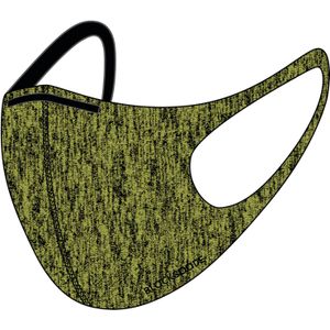 Blackspade Uniseks wasbaar mondkapje volwassenen - Herbruikbaar, stretch katoen - Lime - Large