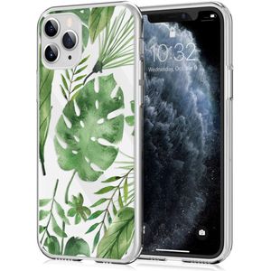 iMoshion Design hoesje voor de iPhone 11 Pro - Bladeren - Groen