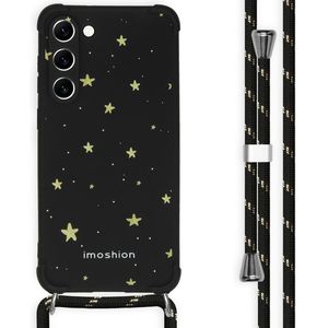 iMoshion Design hoesje met koord voor de Samsung Galaxy S23 Plus - Sterren - Goud