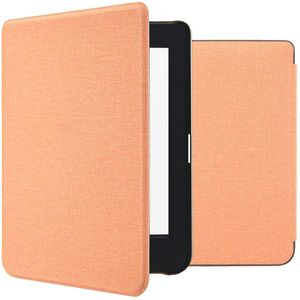 imoshion Canvas Sleepcover Bookcase voor de Kobo Nia - Peach