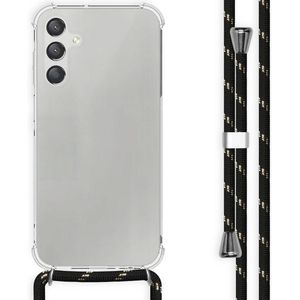 iMoshion Backcover met koord voor de Samsung Galaxy A15 (5G/4G) - Zwart / Goud