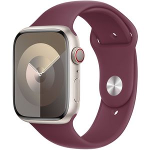 Sport Band voor de Apple Watch Series 1-9 / SE / Ultra (2) - 42/44/45/49 mm - Maat M/L - Mulberry