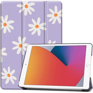 imoshion Design Trifold Bookcase voor de Apple iPad 9 (2021) 10.2 inch / iPad 8 (2020) 10.2 inch / iPad 7 (2019) 10.2 inch - Flowers Distance