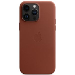 Apple Leather Backcover MagSafe voor de iPhone 14 Pro Max - Umber