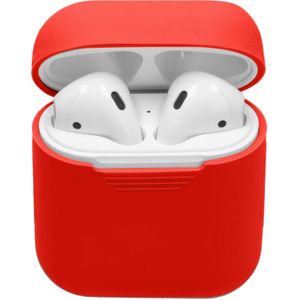 AirPods 1 / 2 Hoesje schokbestendig siliconen - iMoshion Silicone Case - Rood