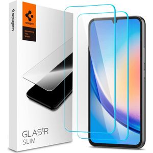 Spigen GLAStR Slim Screenprotector + Applicator 2-pack voor de Samsung Galaxy A34 (5G)