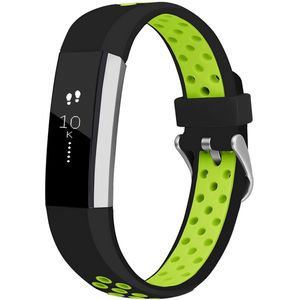 iMoshion Siliconen sport bandje voor de Fitbit Alta (HR) - Zwart/Groen