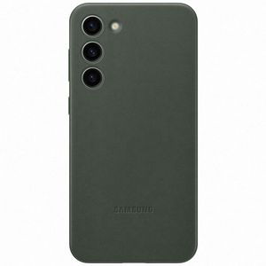 Originele Leather Backcover voor de Samsung Galaxy S23 Plus - Groen