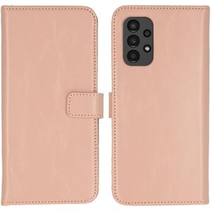 Selencia Echt Lederen Bookcase voor de Samsung Galaxy A13 (4G) - Dusty Pink