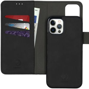 imoshion Uitneembare 2-in-1 Luxe Bookcase voor de Apple iPhone 12 (Pro) - Zwart