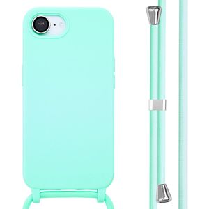 imoshion Siliconen hoesje met koord voor de Apple iPhone 16e - Mintgroen