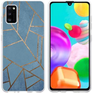 iMoshion Design hoesje voor de Samsung Galaxy A41 - Grafisch Koper / Blauw