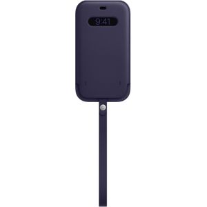 Apple Leather Sleeve MagSafe voor de iPhone 12 Pro Max - Deep Violet