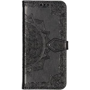 Mandala Bookcase voor Huawei P30 Lite - Zwart