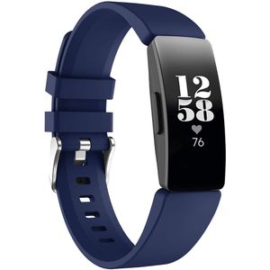 iMoshion Siliconen bandje voor de Fitbit Inspire - Donkerblauw