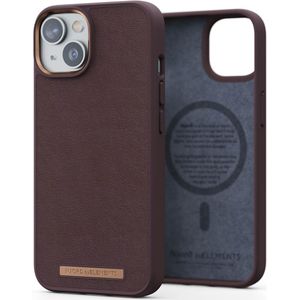 Njorð Collections Genuine Leather MagSafe Case voor de iPhone 14 - Dark Brown