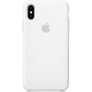 Apple Silicone Backcover voor iPhone X - White