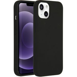 Accezz Liquid Silicone Backcover voor de Apple iPhone 13 - Zwart