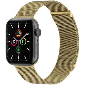 imoshion Milanees magnetisch bandje voor de Apple Watch Series 1-9 / SE - 38/40/41 mm / Series 10 - 42 mm - Maat S - Goud