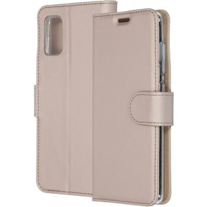 Accezz Wallet Softcase Bookcase voor de Samsung Galaxy A41 - Goud