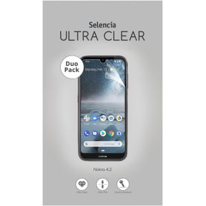 Selencia Duo Pack Ultra Clear Screenprotector voor de Nokia 4.2