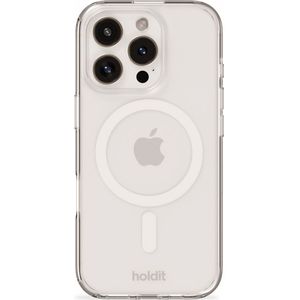 Holdit MagSafe Case voor de Apple iPhone 16 Pro Max - Wit / Transparant