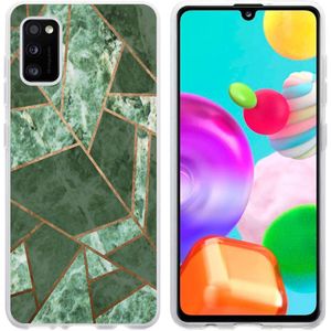 iMoshion Design hoesje voor de Samsung Galaxy A41 - Grafisch Koper / Groen