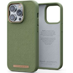 Njorð Collections Suède Comfort+ Case voor de iPhone 14 Pro - Olive