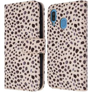 iMoshion Design Bookcase voor de Samsung Galaxy A40 - Black And White Dots