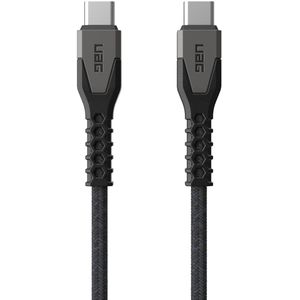 UAG Kevlar® Core USB-C naar USB-C oplaadkabel - 1,5 meter - Zwart / Grijs