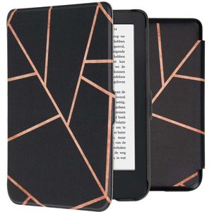 iMoshion Design Slim Hard Case Sleepcover voor de Kobo Clara 2E / Tolino Shine 4 - Black Graphic