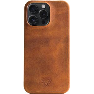Wachikopa Full Wrap Backcover voor de Apple iPhone 15 Pro Max - Camel