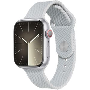 imoshion Siliconen geweven bandje voor de Apple Watch Series 1 t/m 10 / SE / Ultra (2) (44/45/46/49 mm) - Grijs