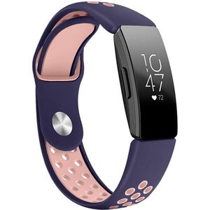 iMoshion Siliconen sport bandje voor de Fitbit Inspire - Blauw / Roze