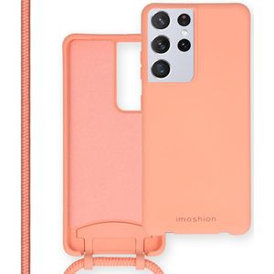iMoshion Color Backcover met afneembaar koord voor de Samsung Galaxy S21 Ultra - Peach