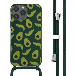 iMoshion Siliconen design hoesje met koord voor de iPhone 13 Pro Max - Avocado Green