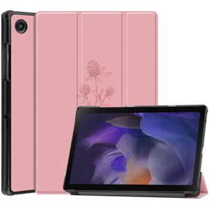 iMoshion Trifold Design Bookcase voor de Samsung Galaxy Tab A8 - Floral Pink