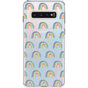 Design Backcover voor de Samsung Galaxy S10 - Rainbow
