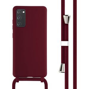 imoshion Siliconen hoesje met koord voor de Samsung Galaxy S20 FE - Donkerrood